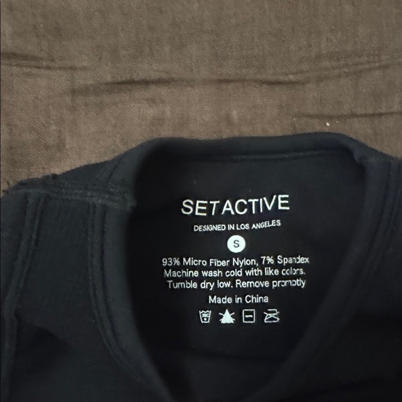 SET Active Ribbed Racer Back cropped Tank - Picture 2 of 3